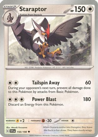 Staraptor 150/198 - Reverse Holofoil SV01 Scarlet & Violet Base Set - Uncommon