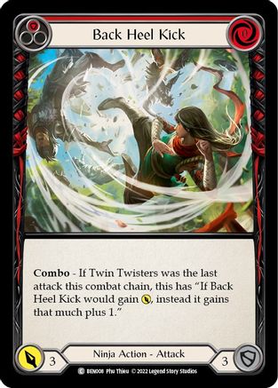 Back Heel Kick (Red) (BEN008) - Blitz Deck: Outsiders - Benji