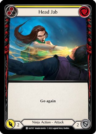 Head Jab (Yellow) (KAT017) - Blitz Deck: Outsiders - Katsu