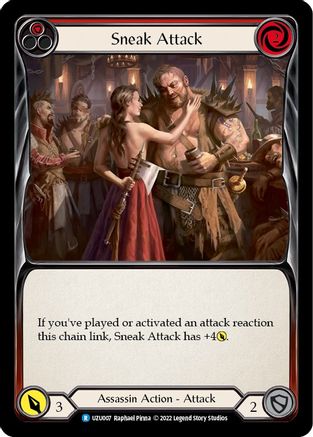 Sneak Attack (Red) (UZU007) - Blitz Deck: Outsiders - Uzuri