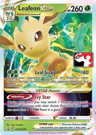 Leafeon VSTAR SWSH195 - Holofoil Prize Pack Series Cards - Promo