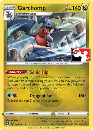 Garchomp 109 Prize Pack Series Cards - Rare