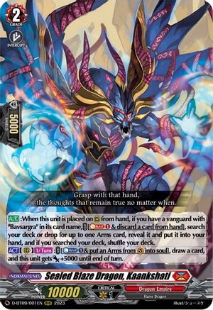 Sealed Blaze Dragon, Kaankshati (D-BT09/001EN) - D-BT09: Dragontree Invasion