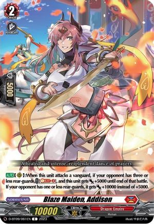 Blaze Maiden, Addison (D-BT09/061EN) - D-BT09: Dragontree Invasion