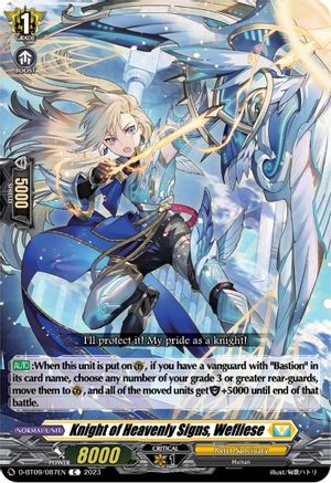 Knight of Heavenly Signs, Wefliese (D-BT09/087EN) - D-BT09: Dragontree Invasion
