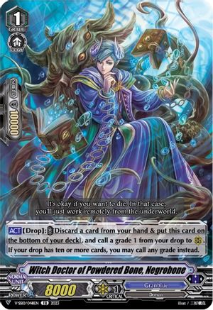 Witch Doctor of Powdered Bone, Negrobone (V-SS10/048EN) - V-SS10 Premium Battle Deckset 2023