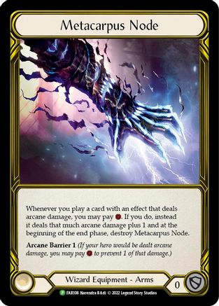 Metacarpus Node - FAB108 (FAB108) - Flesh and Blood: Promo Cards Cold Foil