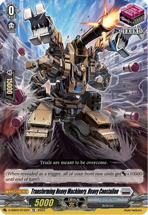 Transforming Heavy Machinery, Heavy Constalion (D-SS04/015EN) - D-SS04: Stride Deckset - Messiah