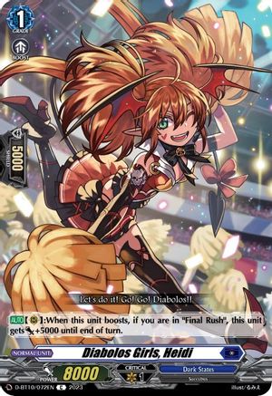 Diabolos Girls, Heidi (D-BT10/072EN) - D-BT10: Dragon Masquerade