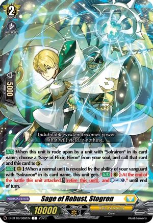 Sage of Robust, Stogron (D-BT10/082EN) - D-BT10: Dragon Masquerade