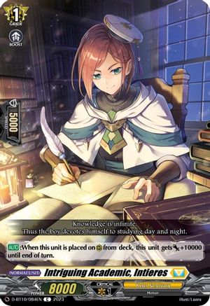 Intriguing Academic, Intieres (D-BT10/084EN) - D-BT10: Dragon Masquerade