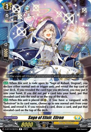 Sage of Elixir, Eliron (D-BT10/087EN) - D-BT10: Dragon Masquerade