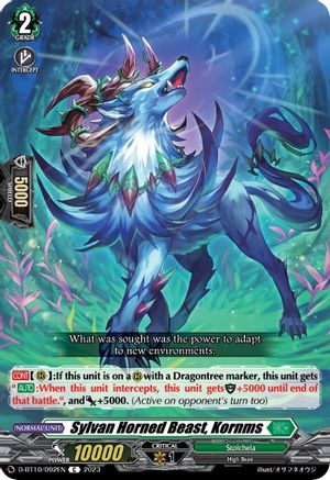 Sylvan Horned Beast, Kornms (D-BT10/092EN) - D-BT10: Dragon Masquerade