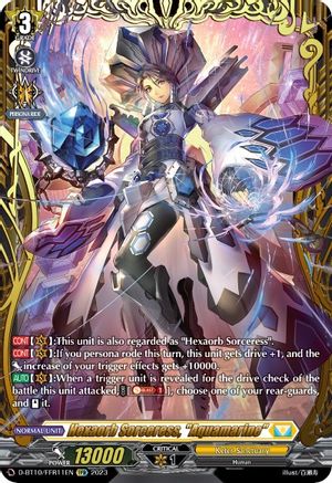 Hexaorb Sorceress, "Aquamarine" (FFR) (D-BT10/FFR11EN) - D-BT10: Dragon Masquerade
