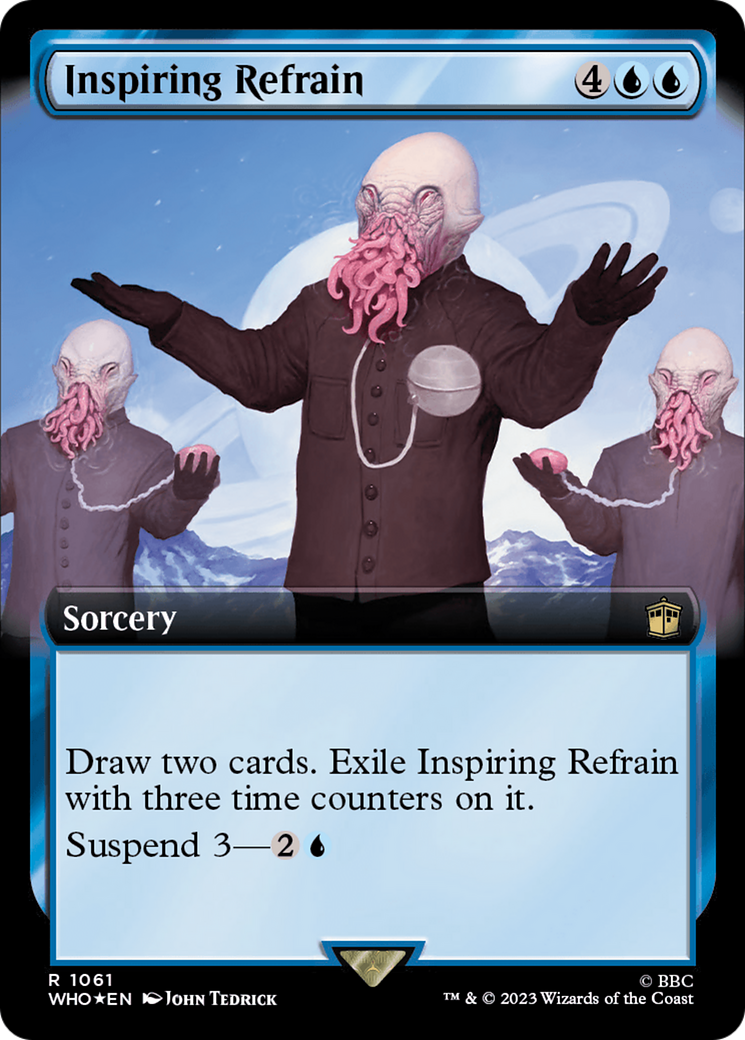 Inspiring Refrain (Extended Art) (Surge Foil) (WHO-1061) - Doctor Who: (Extended Art) Foil