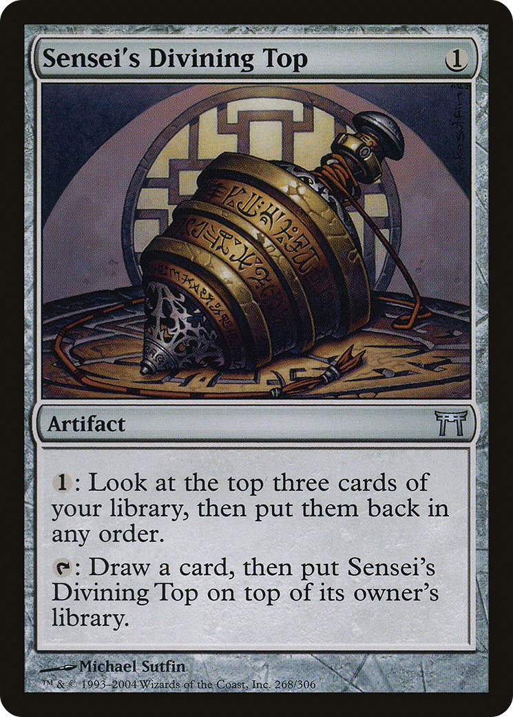 Sensei's Divining Top (CHK-268) - Champions of Kamigawa Foil