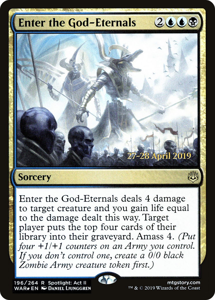 Enter the God-Eternals (PRE-196) - War of the Spark Promos Foil