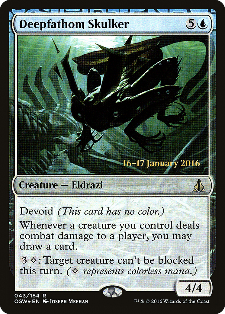 Deepfathom Skulker (PRE-043) - Oath of the Gatewatch Promos: (devoid) Foil