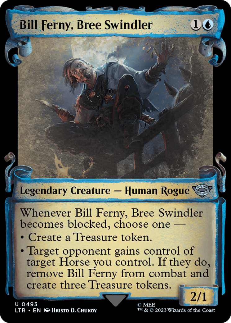 Bill Ferny, Bree Swindler (Showcase Scrolls) (LTR-493) - The Lord of the Rings: Tales of Middle-earth: (Showcase) Foil