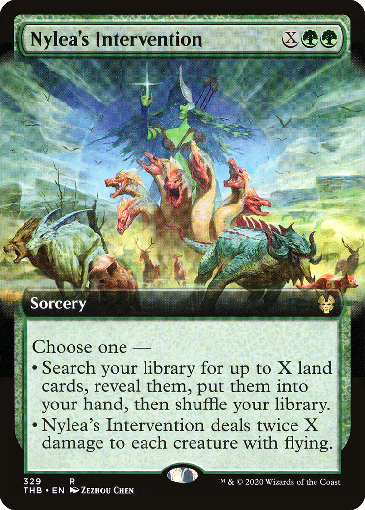 Nylea's Intervention (Extended Art) (THB-329) - Theros Beyond Death: (Extended Art) Foil