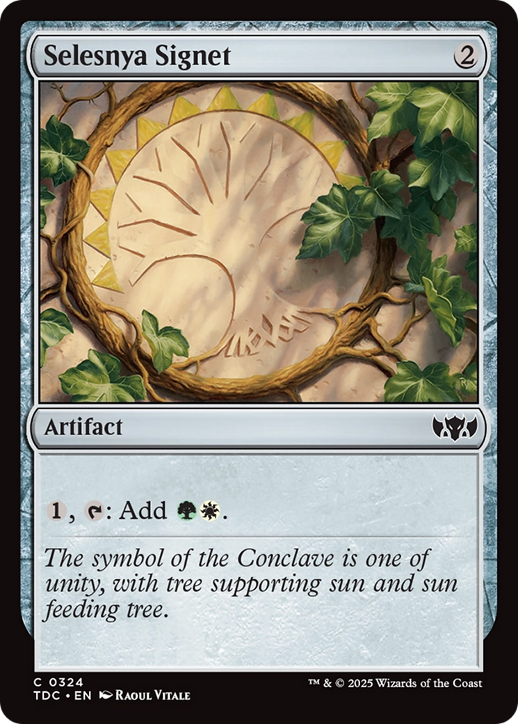 Selesnya Signet (TDC-324) - Commander: Tarkir: Dragonstorm