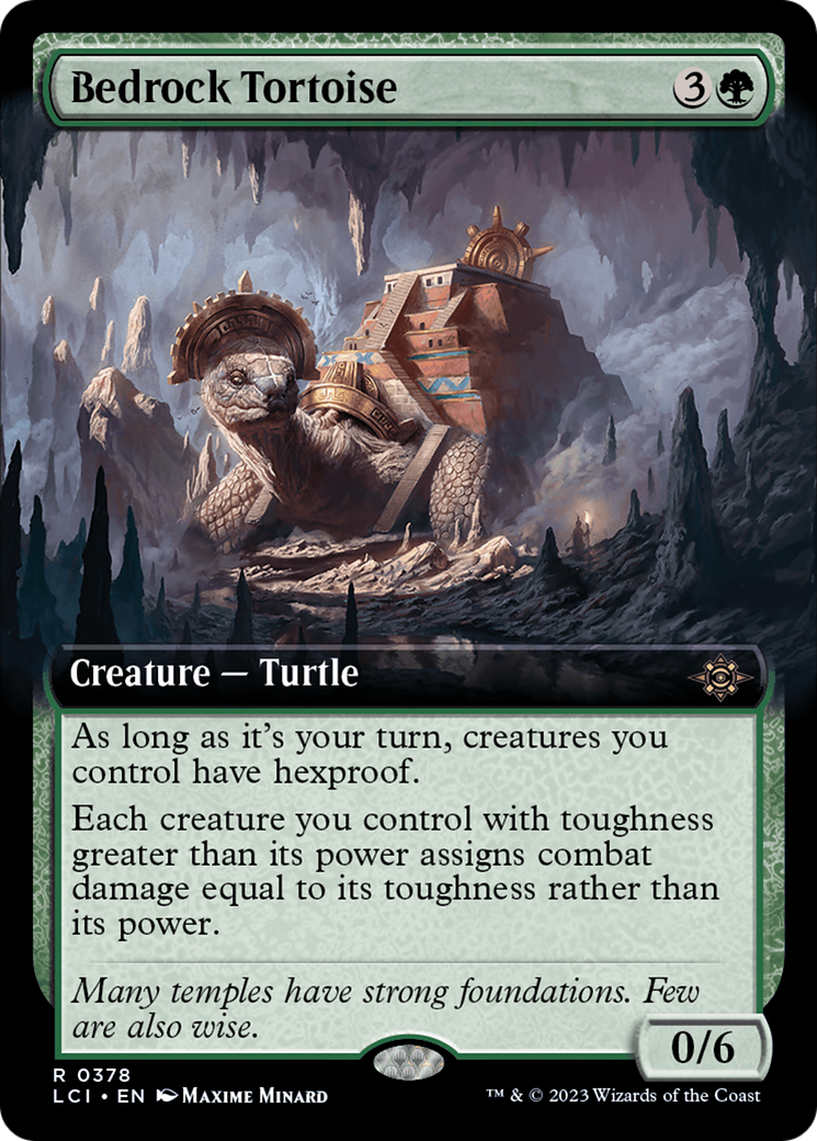 Bedrock Tortoise (Extended Art) (LCI-378) - The Lost Caverns of Ixalan: (Extended Art)