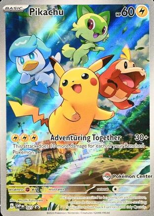 Pikachu 027 - Holofoil SV Scarlet & Violet Promo Cards - Promo (Pokemon Center Exclusive)