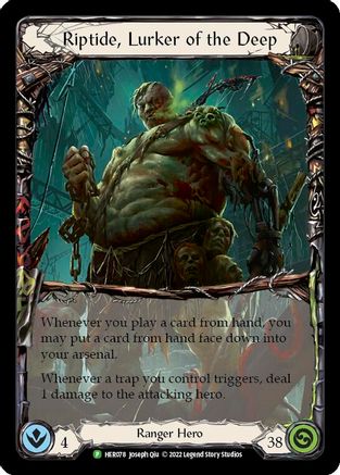 Riptide, Lurker of the Deep - HER078 (HER078) - Flesh and Blood: Promo Cards Cold Foil