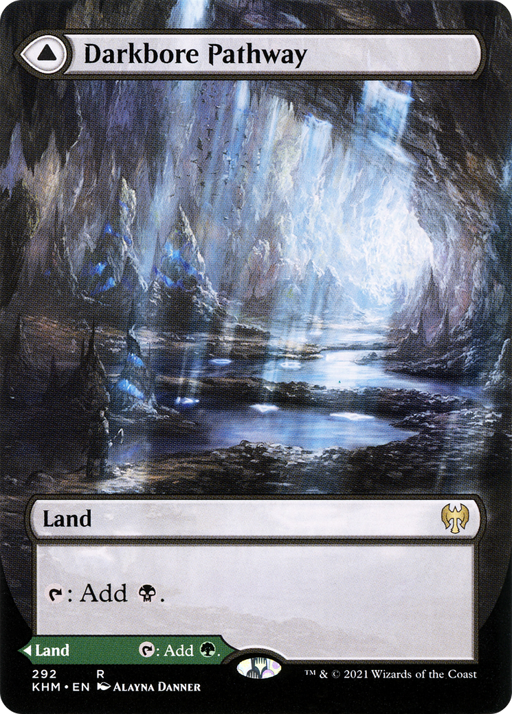 Darkbore Pathway (Borderless) (KHM-292) - Kaldheim: (Showcase)