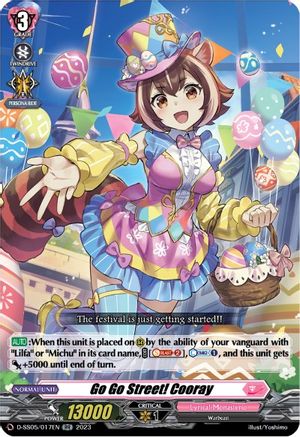 Go Go Street! Cooray (D-SS05/017EN) - D-SS05: Festival Booster 2023