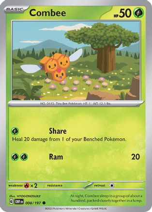 Combee 008/197 SV03 Obsidian Flames - Common