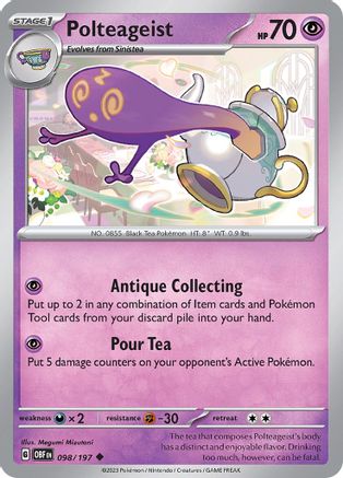 Polteageist 098/197 SV03 Obsidian Flames - Uncommon
