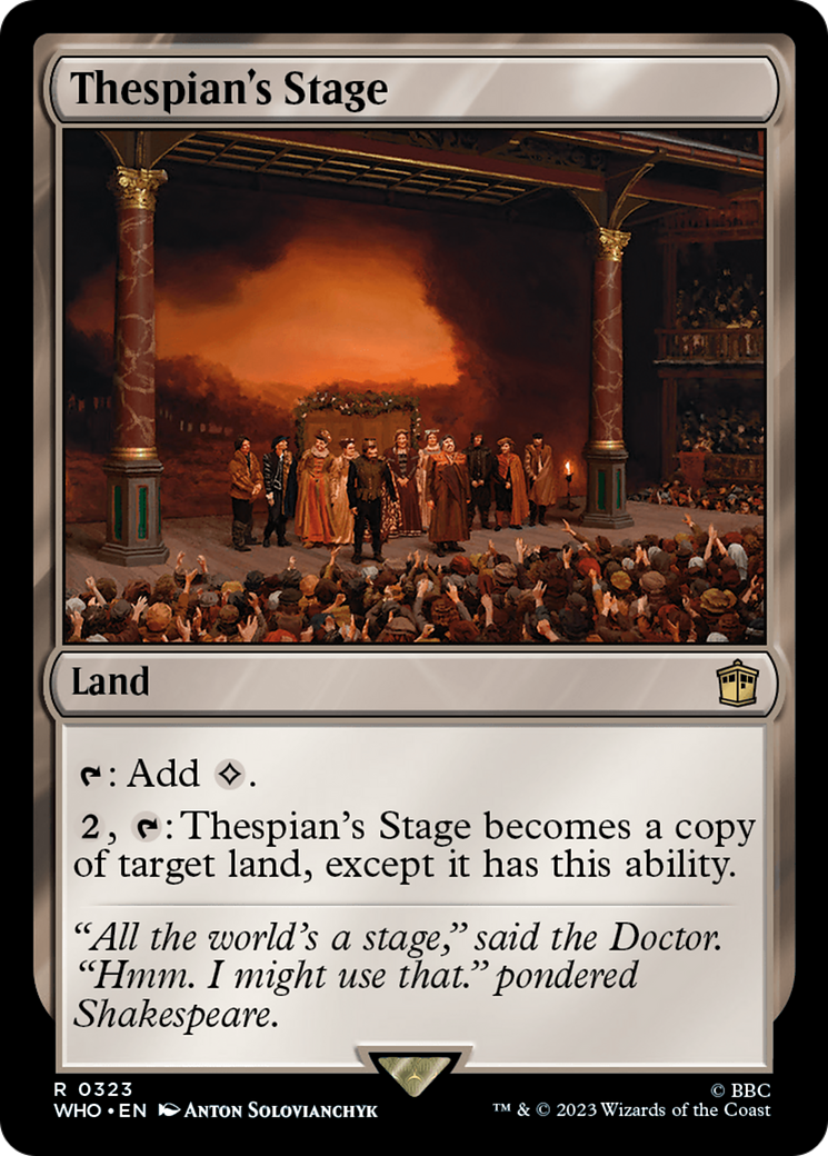 Thespian's Stage (WHO-323) - Doctor Who Foil