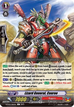 Lizard General, Conroe (D-PV01/186EN) - D-PV01: History Collection