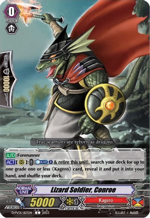 Lizard Soldier, Conroe (D-PV01/187EN) - D-PV01: History Collection