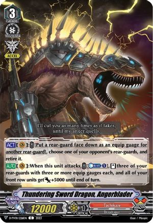 Thundering Sword Dragon, Angerblader (D-PV01/226EN) - D-PV01: History Collection