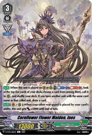 Cornflower Flower Maiden, Ines (D-PV01/265EN) - D-PV01: History Collection