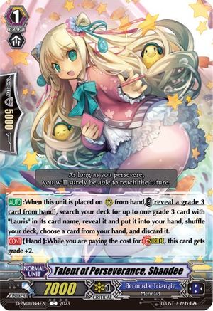 Talent of Perseverance, Shandee (D-PV01/144EN) - D-PV01: History Collection