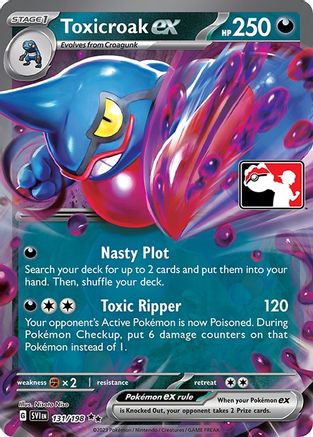 Toxicroak ex - Holofoil Prize Pack Series Cards - Double Rare