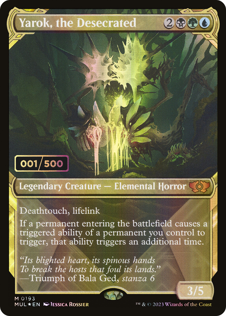 Yarok, the Desecrated (Serial Numbered) (MUL-193Z) - Multiverse Legends: (Showcase) Foil