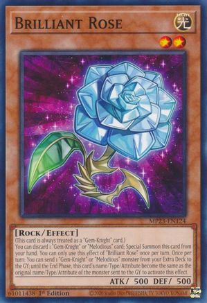 Brilliant Rose (MP23-EN124) - 25th Anniversary Tin: Dueling Heroes Mega Pack 1st Edition