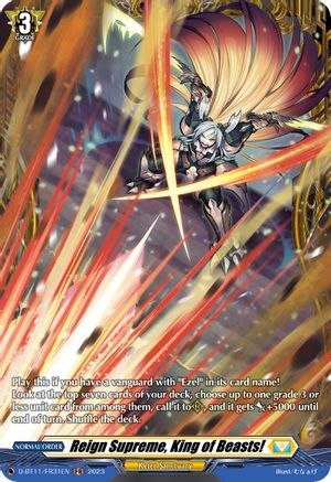 Reign Supreme, King of Beasts! (FR) (D-BT11/FR31EN) - D-BT11: Clash of the Heroes