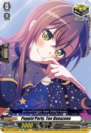Poppin'Party, Tae Hanazono (D-BT11/EX02EN) - D-BT11: Clash of the Heroes