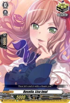 Roselia, Lisa Imai (D-BT11/EX18EN) - D-BT11: Clash of the Heroes