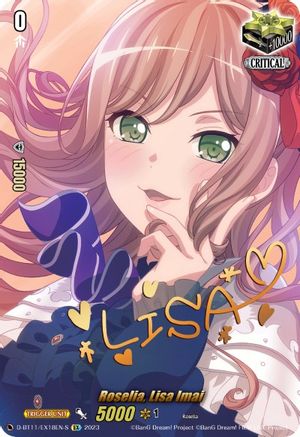 Roselia, Lisa Imai (Signature) (D-BT11/EX18EN-S) - Clash of the Heroes
