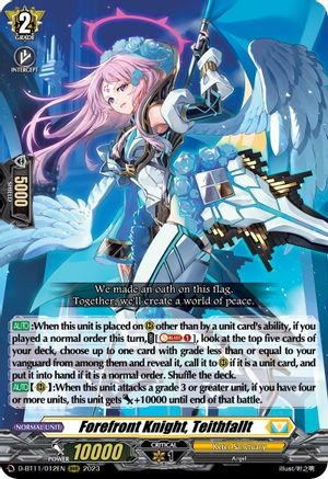 Forefront Knight, Teithfallt (D-BT11/012EN) - D-BT11: Clash of the Heroes