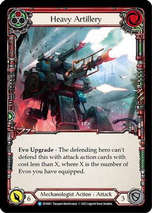 Heavy Artillery (Red) (EVO061) - Bright Lights Rainbow Foil