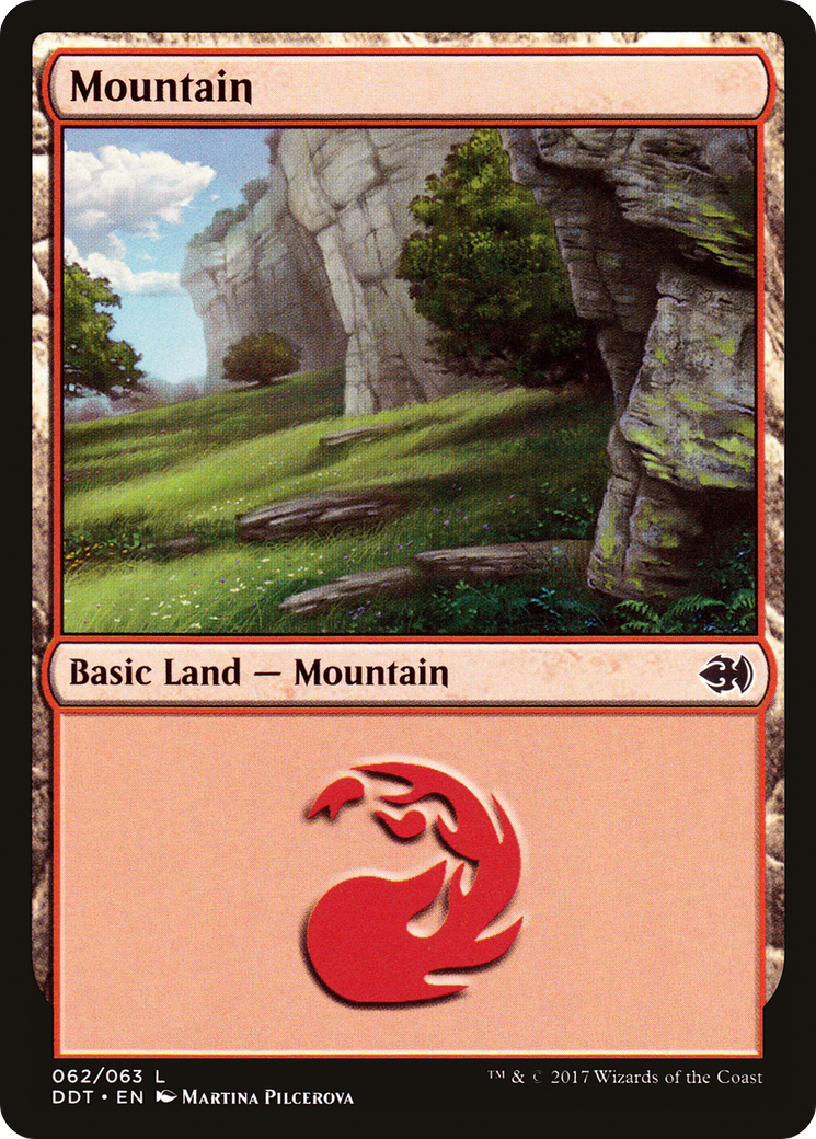 Mountain (62) (DDT-062) - Duel Decks: Merfolk vs. Goblins