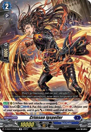 Crimson Igspeller (D-SS07/020EN) - D-SS07: Stand Up Deckset "Favrneel"