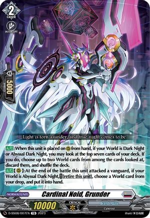 Caradinal Noid, Grunder (D-SS08/007EN) - D-SS08: Stand Up Deckset "Orfist"